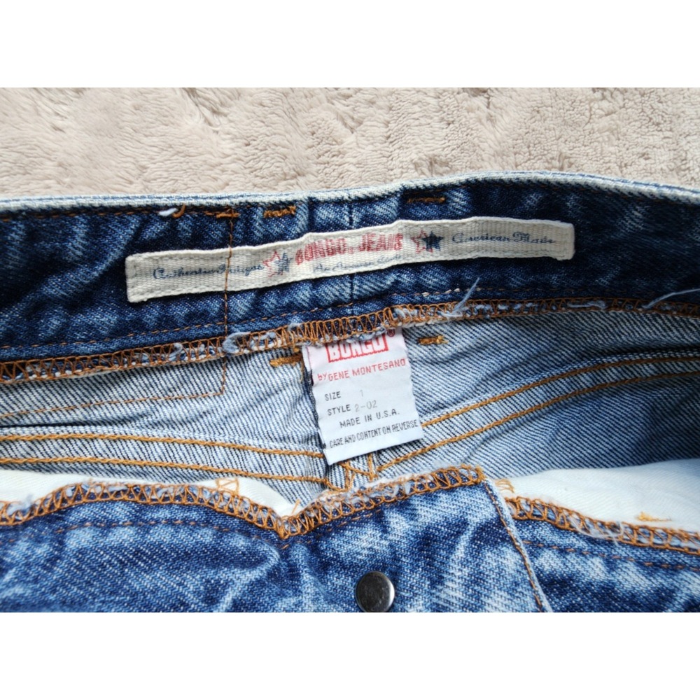 Vintage 90s Bongo High Waisted Mom Jeans Medium Wash Blue Womens Size 1 USA Made - Picture 8 of 12